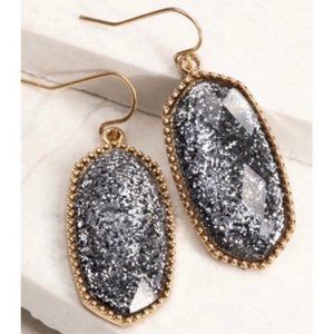 MUST GO, SALE ENDS 12/28 Glitter Dangle Earrings